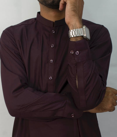 SLIM FIT - SHALWAR KAMEEZ (Wine)