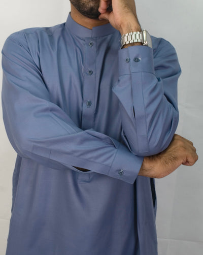 REGULAR FIT - SHALWAR KAMEEZ (Neon Blue)