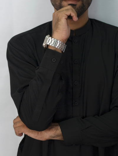 SLIM FIT - SHALWAR KAMEEZ (Black)