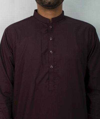 SLIM FIT - SHALWAR KAMEEZ (Wine)