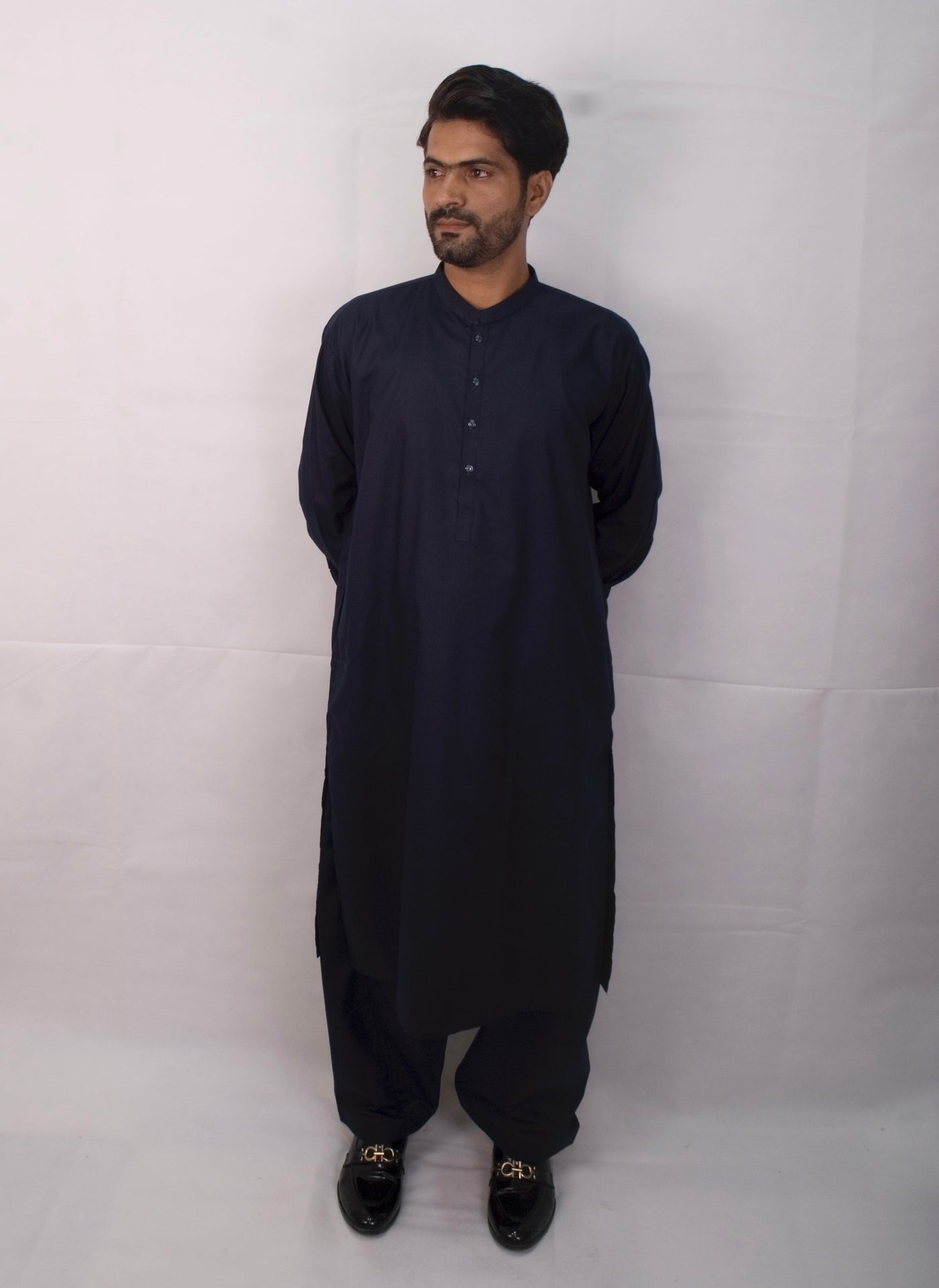 SLIM FIT - SHALWAR KAMEEZ (Navy blue)