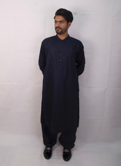 SLIM FIT - SHALWAR KAMEEZ (Navy blue)