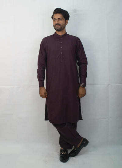 SLIM FIT - SHALWAR KAMEEZ (Wine)