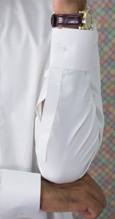 SLIM FIT - SHALWAR KAMEEZ (OFF WHITE)