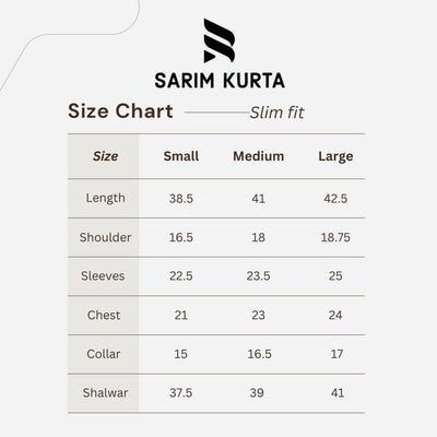 SLIM FIT - SHALWAR KAMEEZ (Black)